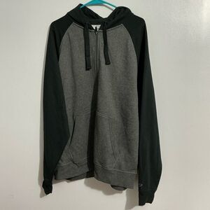 Champion Gray and Black zip up hoodie size XL